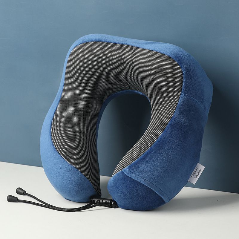 Adjustable Strap Ideal for Airplane Car and Office Use Comfortable Memory Foam Travel Neck Pillow