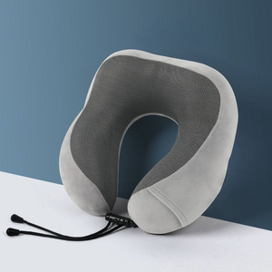 Adjustable Strap Ideal for Airplane Car and Office Use Comfortable Memory Foam Travel Neck Pillow