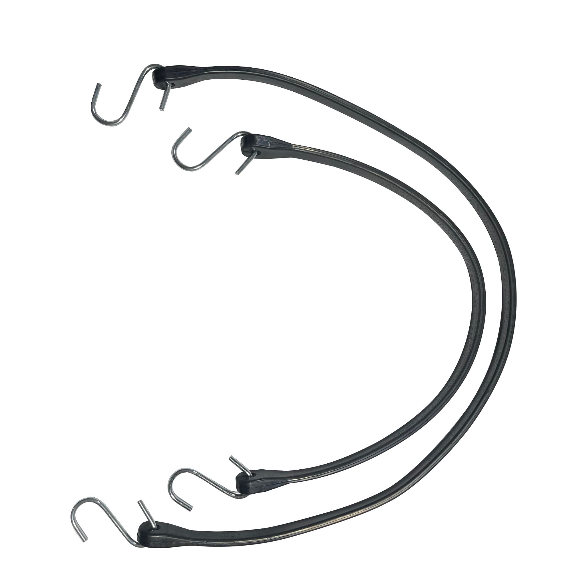 Black hook and high elasticity strap used to bind goods on bicycles, motorcycles, cars, trucks, etc