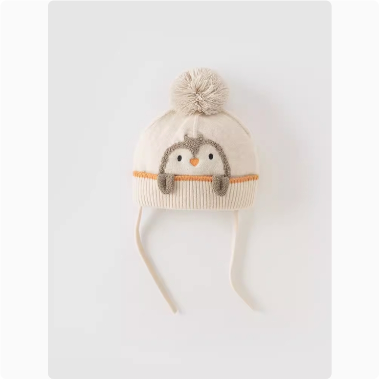 Girls' hats Winter new boys' baby knitted hats Children's cartoon hats 700+ sold