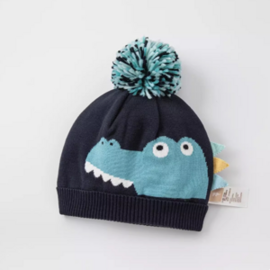 Children's hat winter new boys knit hat children plus fleece pullover hat