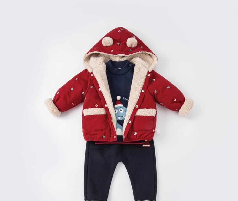 Winter cotton-padded jacket Children's cotton-padded jacket Baby boy Baby cotton-padded jacket foreign style top children's coat