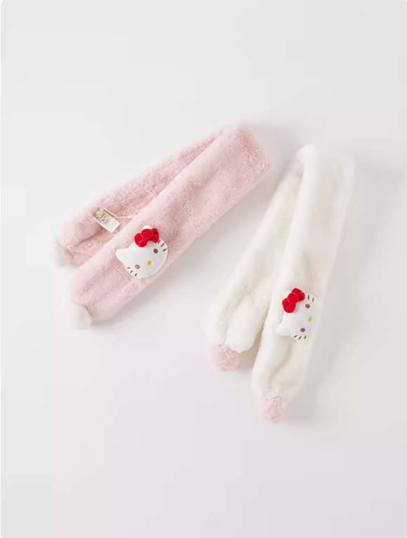 Winter new girls' scarf Children's baby plush neck to keep warm