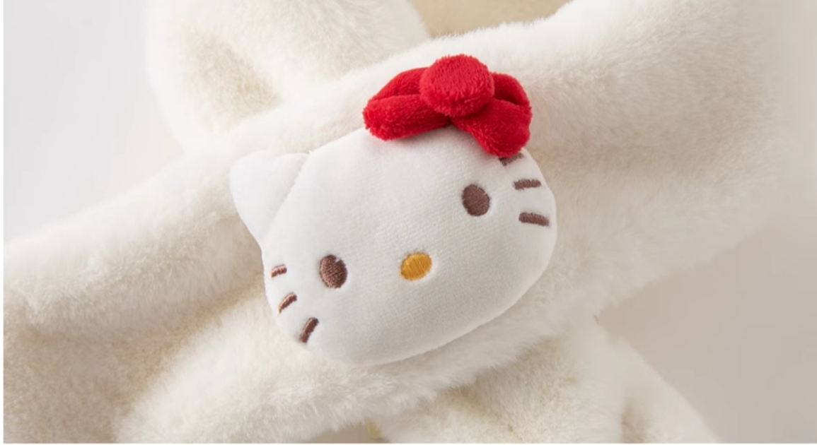 Winter new girls' scarf Children's baby plush neck to keep warm