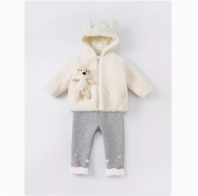 Girls' autumn and winter cotton-padded clothes Boys' coats Baby Baby cotton-padded clothes