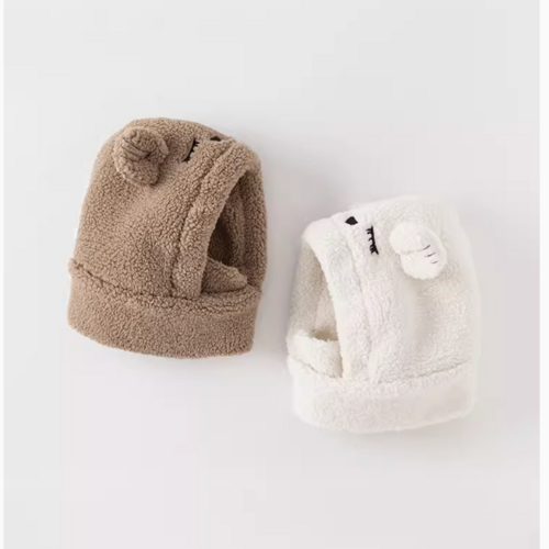 Children's hat 2024 winter new boys cute warm hat girl foreign style cartoon hat