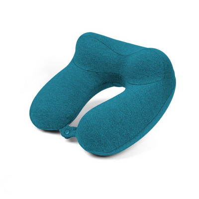 Ergonomic Inflatable Travel Neck Pillow - Teal Comfort