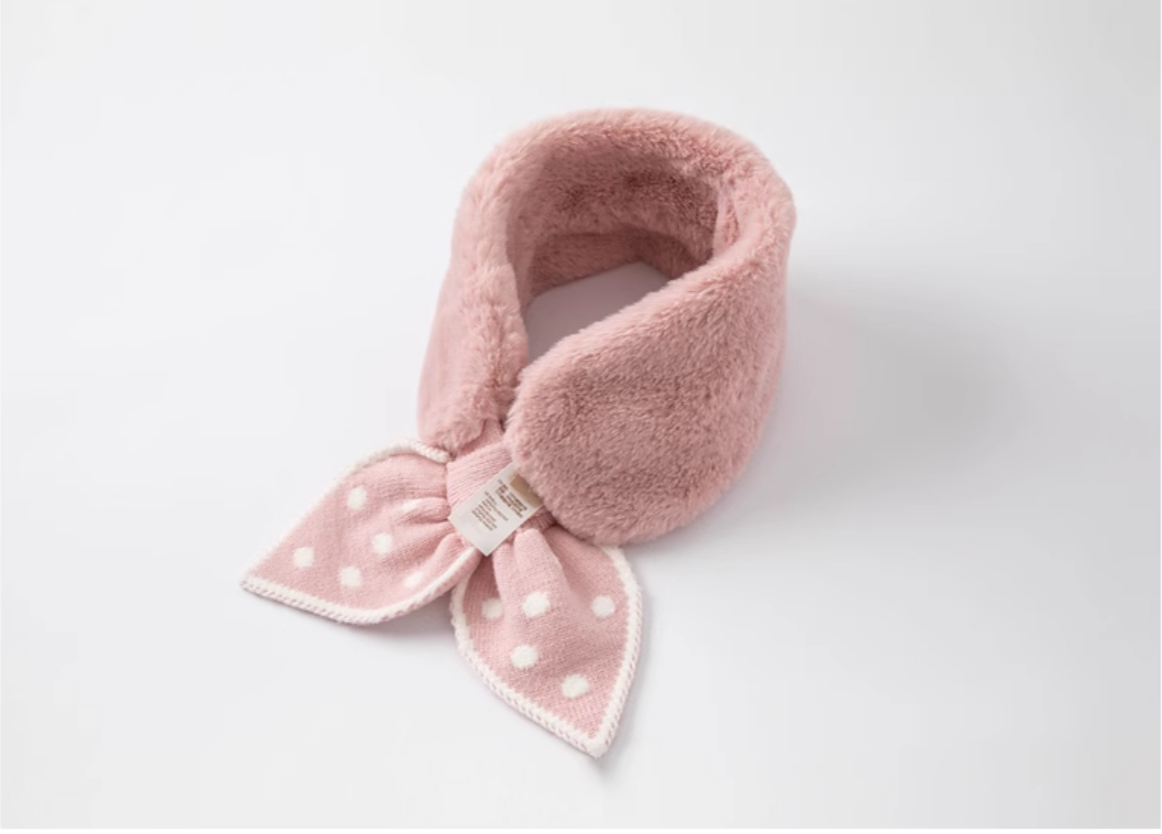 Children's scarf Girls winter new baby plus cashmere warm neck little children's foreign style scarf