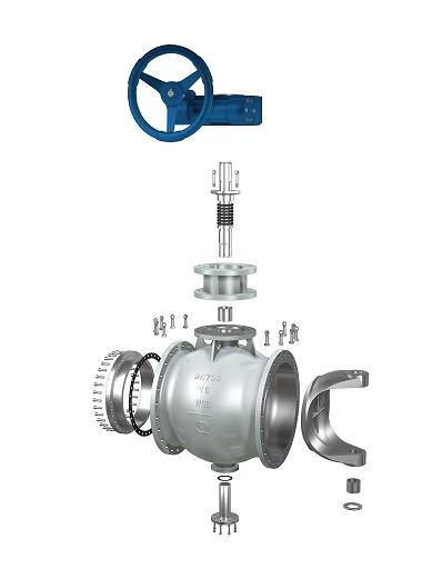 Eccentric Segment Ball Valve Soda Ash Crystallization Pipeline