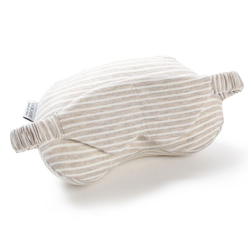 Striped Bead-Filled Eye Mask Pillow Soothing Sleep Aid