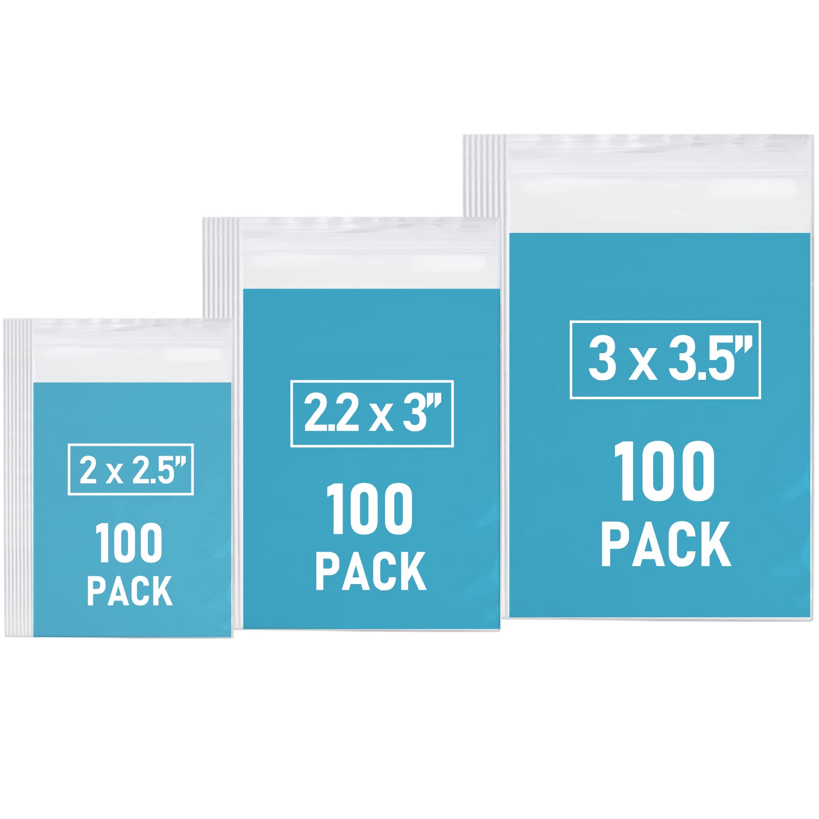 Clear Plastic Zip Snack Bags Resealable Zip Bags Freezable single zipper disposable For snacks And treats