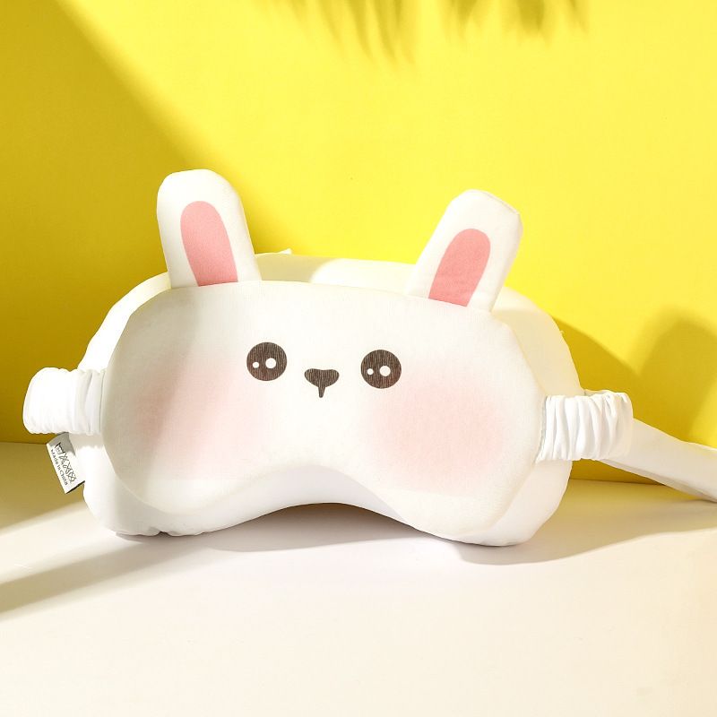 Cute Bunny Eye Mask Pillow - Soft and Comfortable Sleep Aid