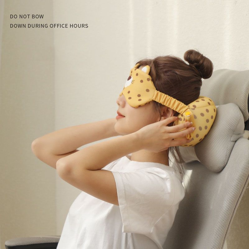 Cute Bunny Eye Mask Pillow - Soft and Comfortable Sleep Aid