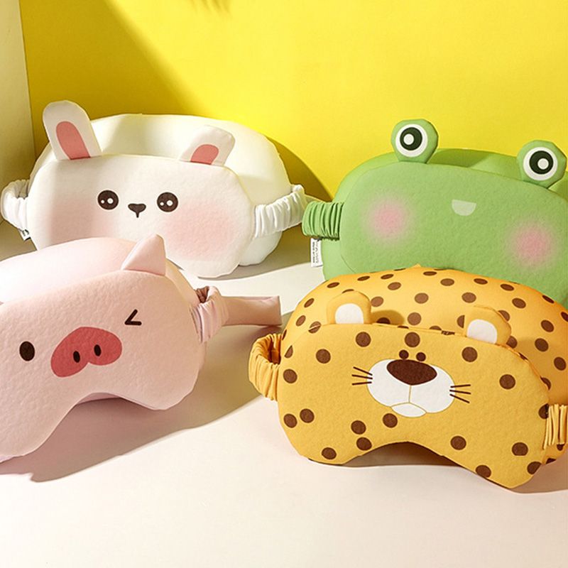 Playful Pig Eye Mask Pillow - Cozy and Charming Sleep Support