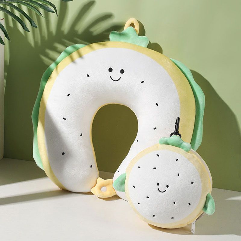 New Cartoon Fruit Eye Mask Bag U-Shaped Pillow Two-In-One with PP Cotton