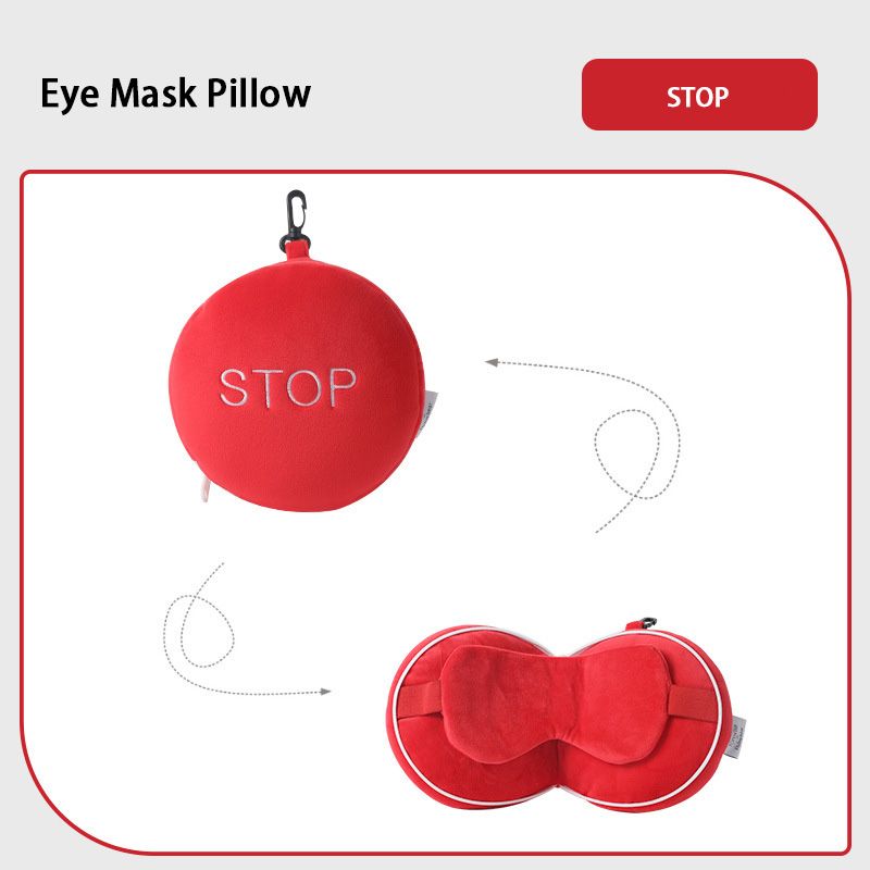 Cute Cartoon Eye Mask Pouch - Plush Storage Case with Fun Character Design