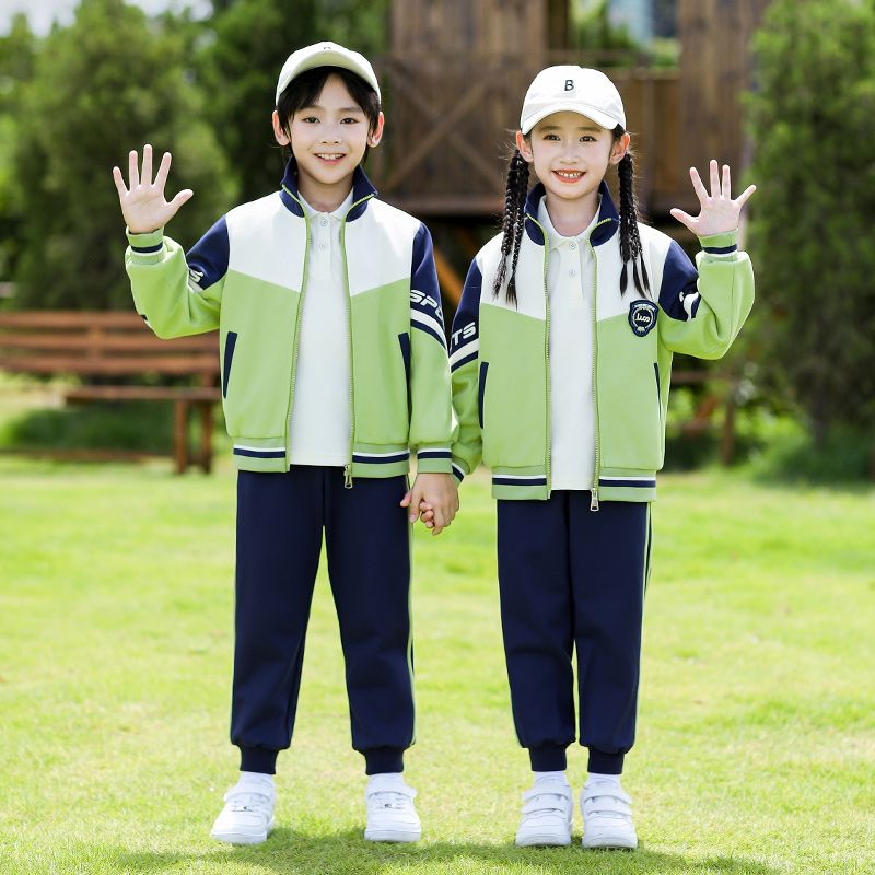 Primary school students spring and autumn school uniform children's literary class service set