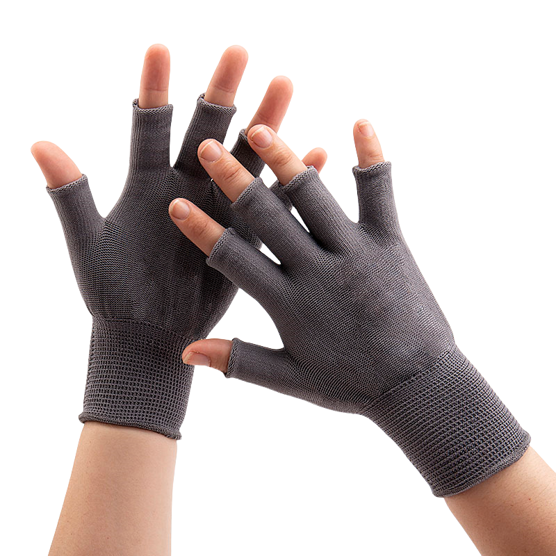 Thin stick finger leak elastic breathable clean touch screen Nylon yarn computer assembly product inspection protective gloves