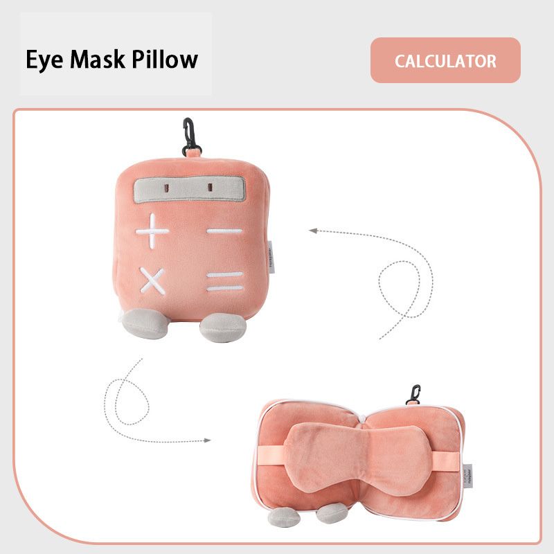 Multi-Functional TV Plush Pillow with Cozy Eye Mask