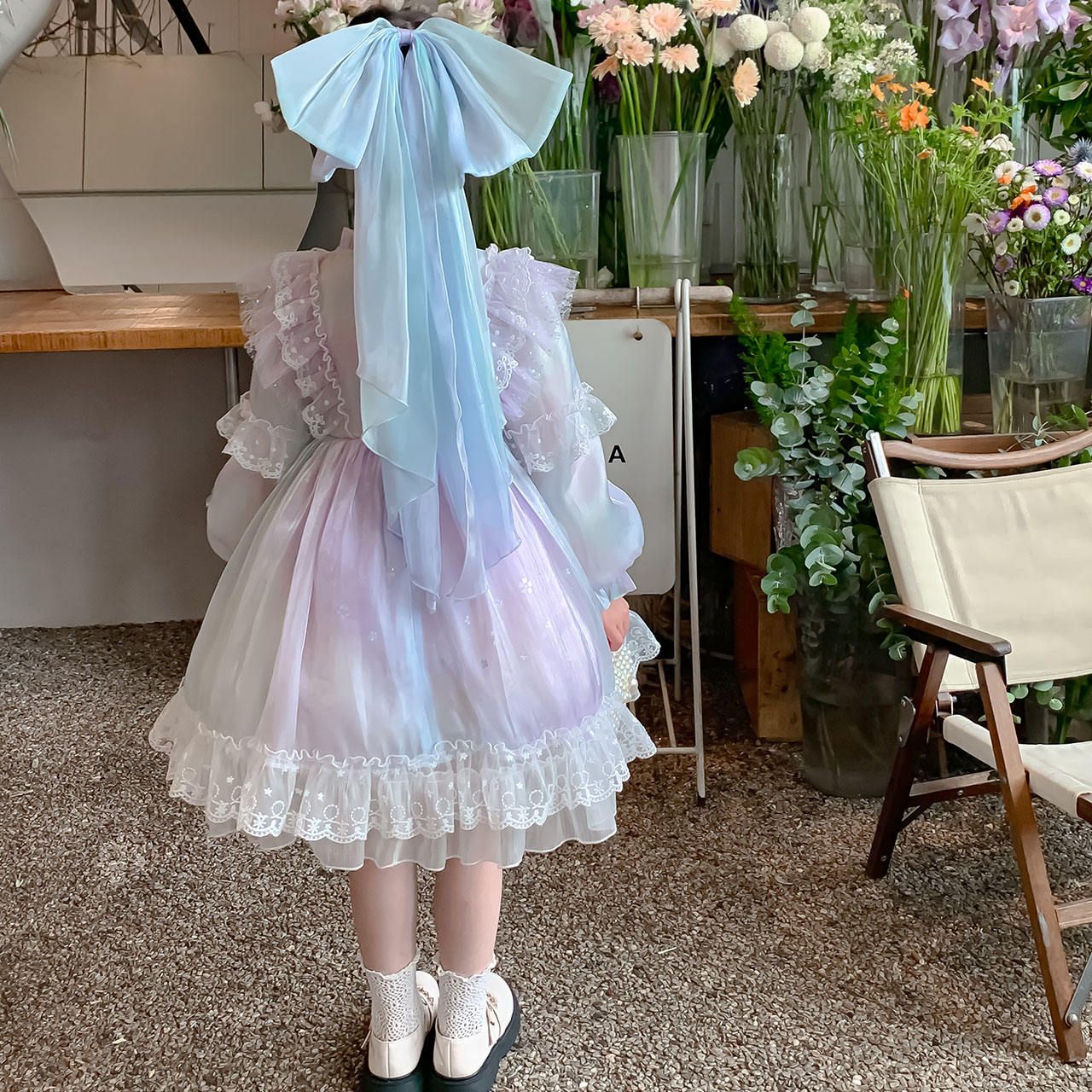 Wholesale summer boutiques tulle dresses girls princess lolita dress clothing