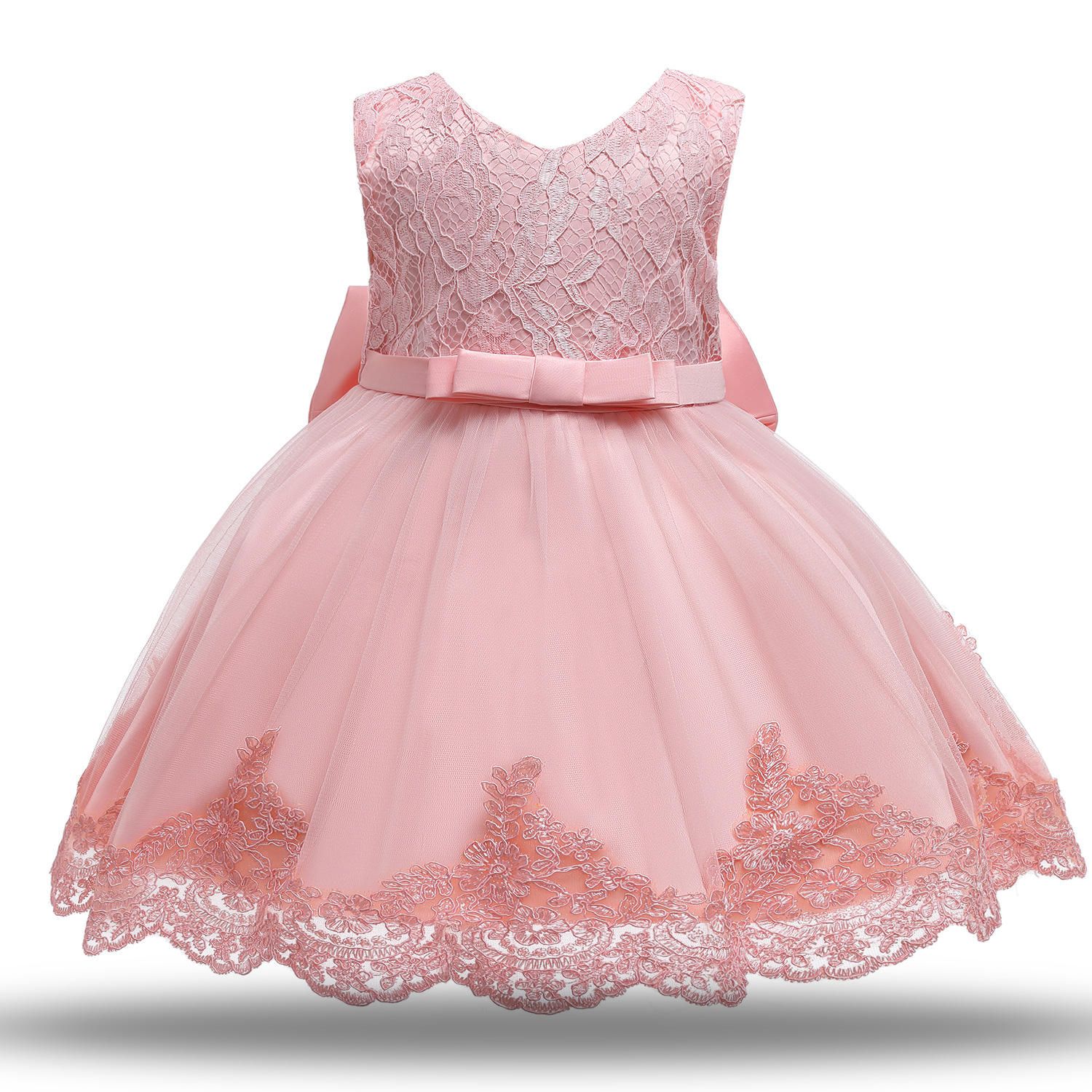 Hot Sale Girls Dress Girls Party Dresses Baby Girl Evening Dresses with Hair Band