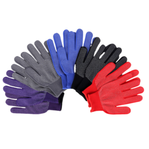 Thin multi-color nylon dispensing non-slip palm bead stop slip breathable wear resistant packing sorting labor protection gloves