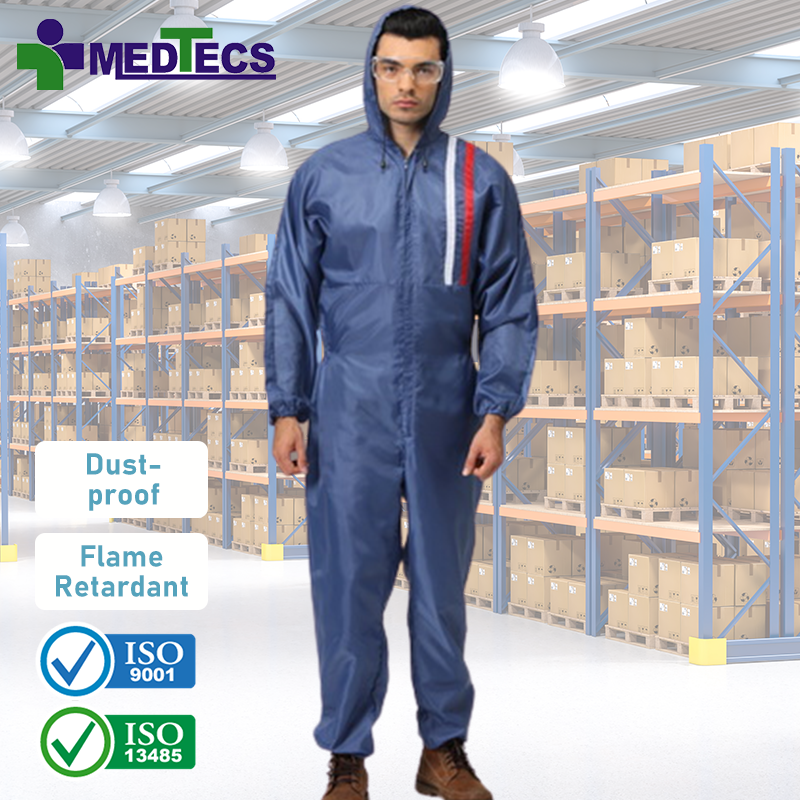 Polyester Cotton Antistatic Coveralls Working Uniform