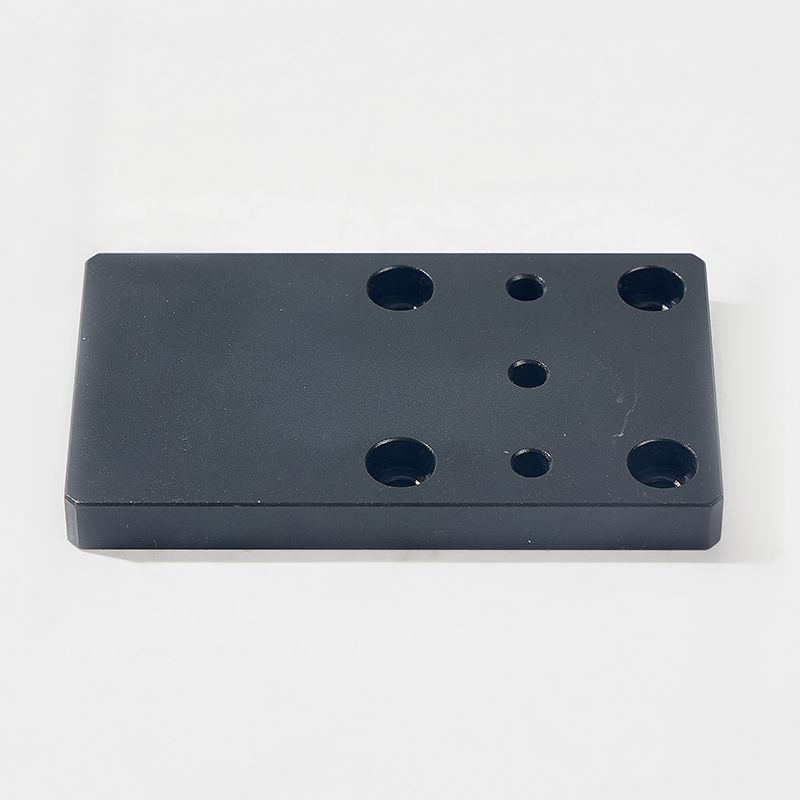 Aluminum Machined Parts Black Oxide with Holes High Quality