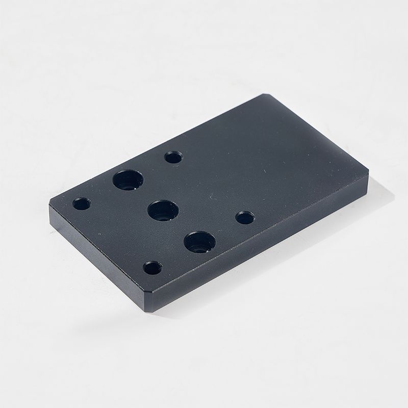 Aluminum Machined Parts Black Oxide with Holes High Quality