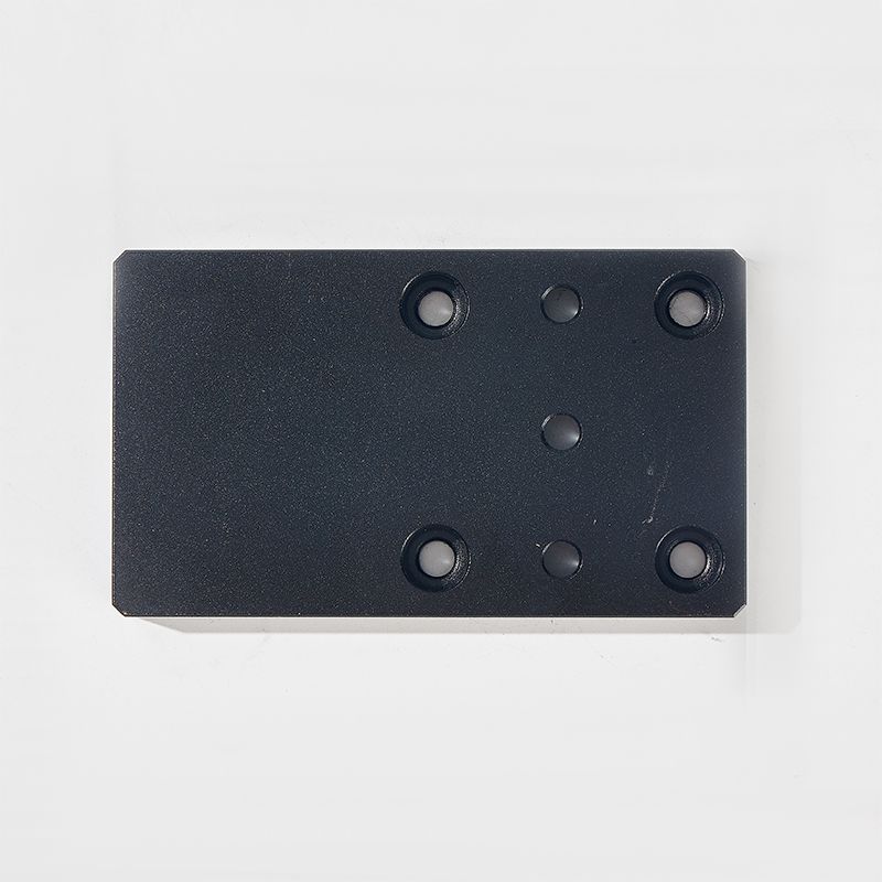 Aluminum Machined Parts Black Oxide with Holes High Quality