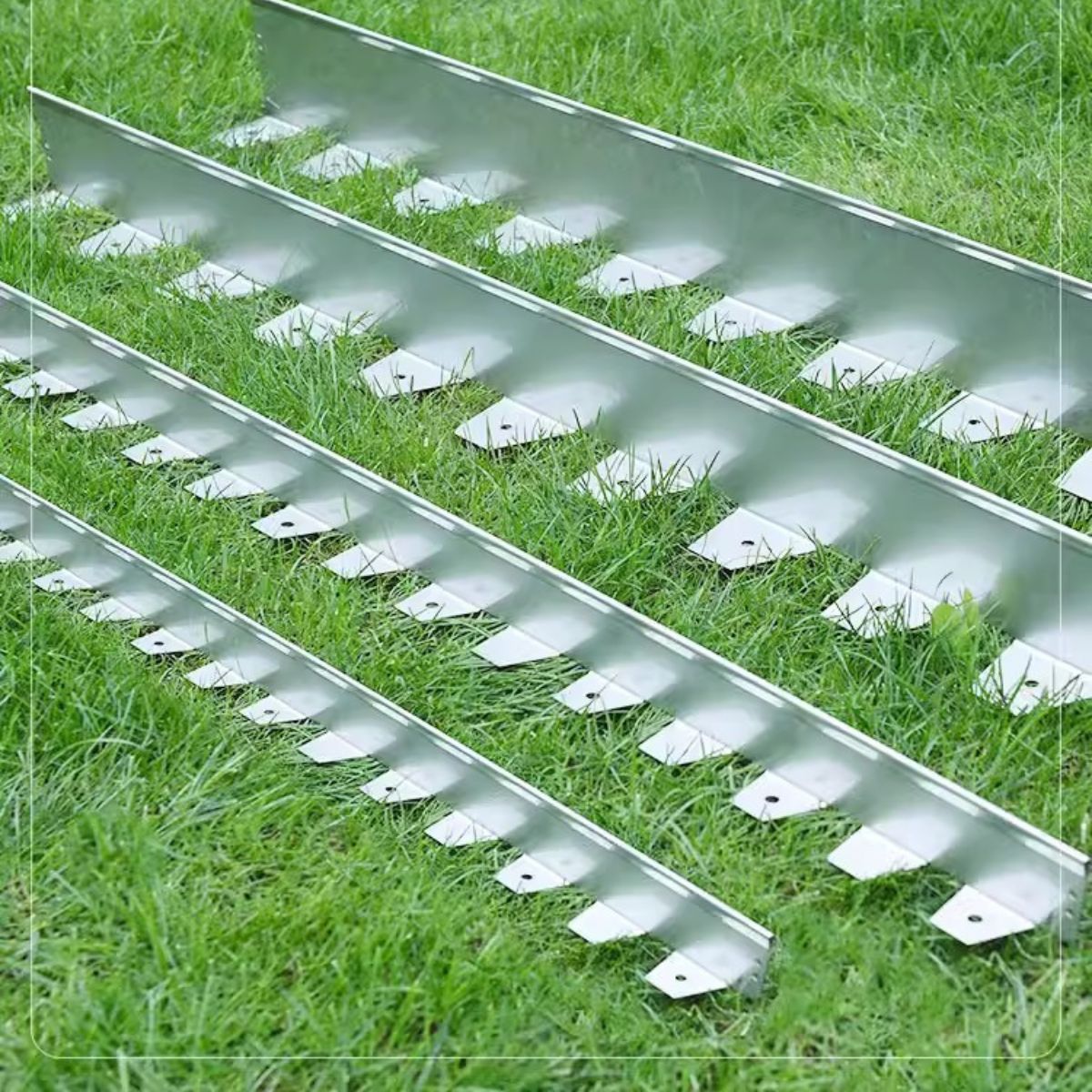 Garden stainless steel grass stone divider Lawn trimming Patio retaining board