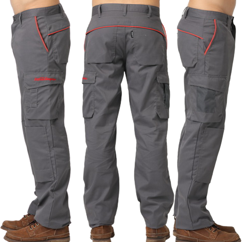 Custom Waterproof Work Wear Men Trousers Pants with Knee Pads Print Work Uniform