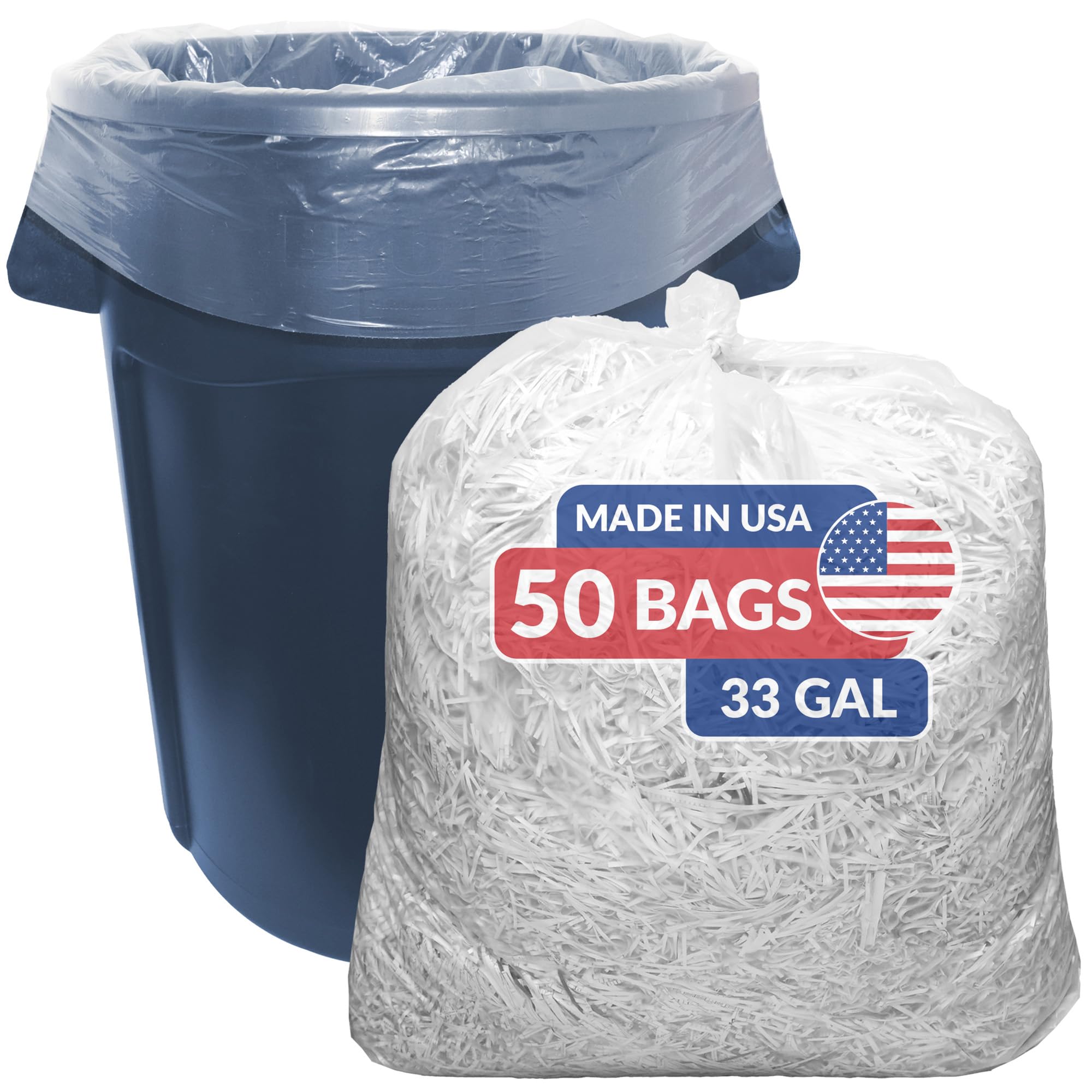 Heavy Duty Industrial liners clear garbage bags for recycling