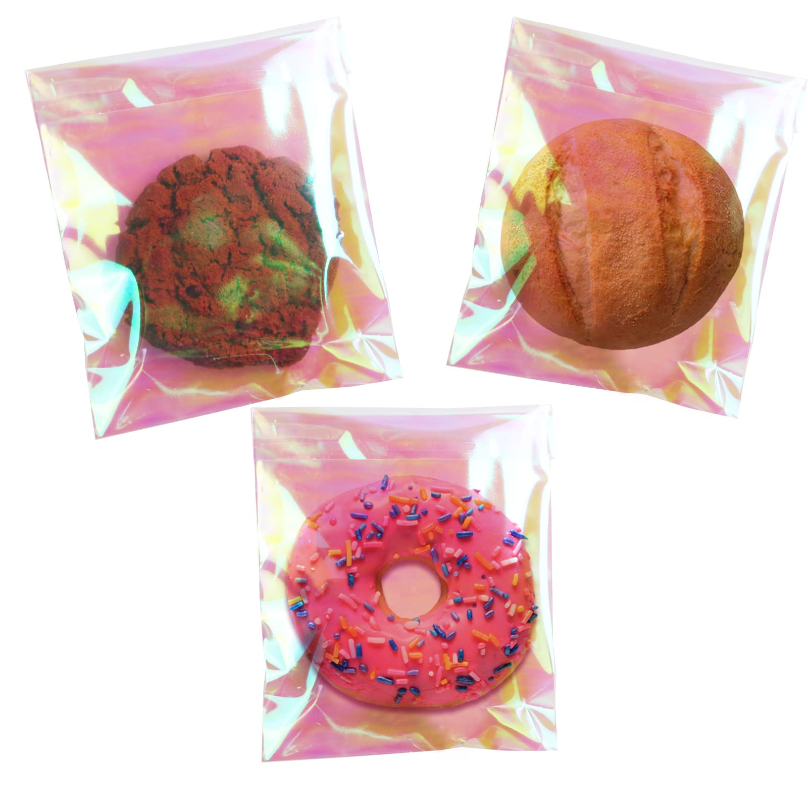 Self Sealing Cellophane Bags Clear Individual Treat Bags for Cookie Packaging Plastic Self adhesive wrappers resealable favors