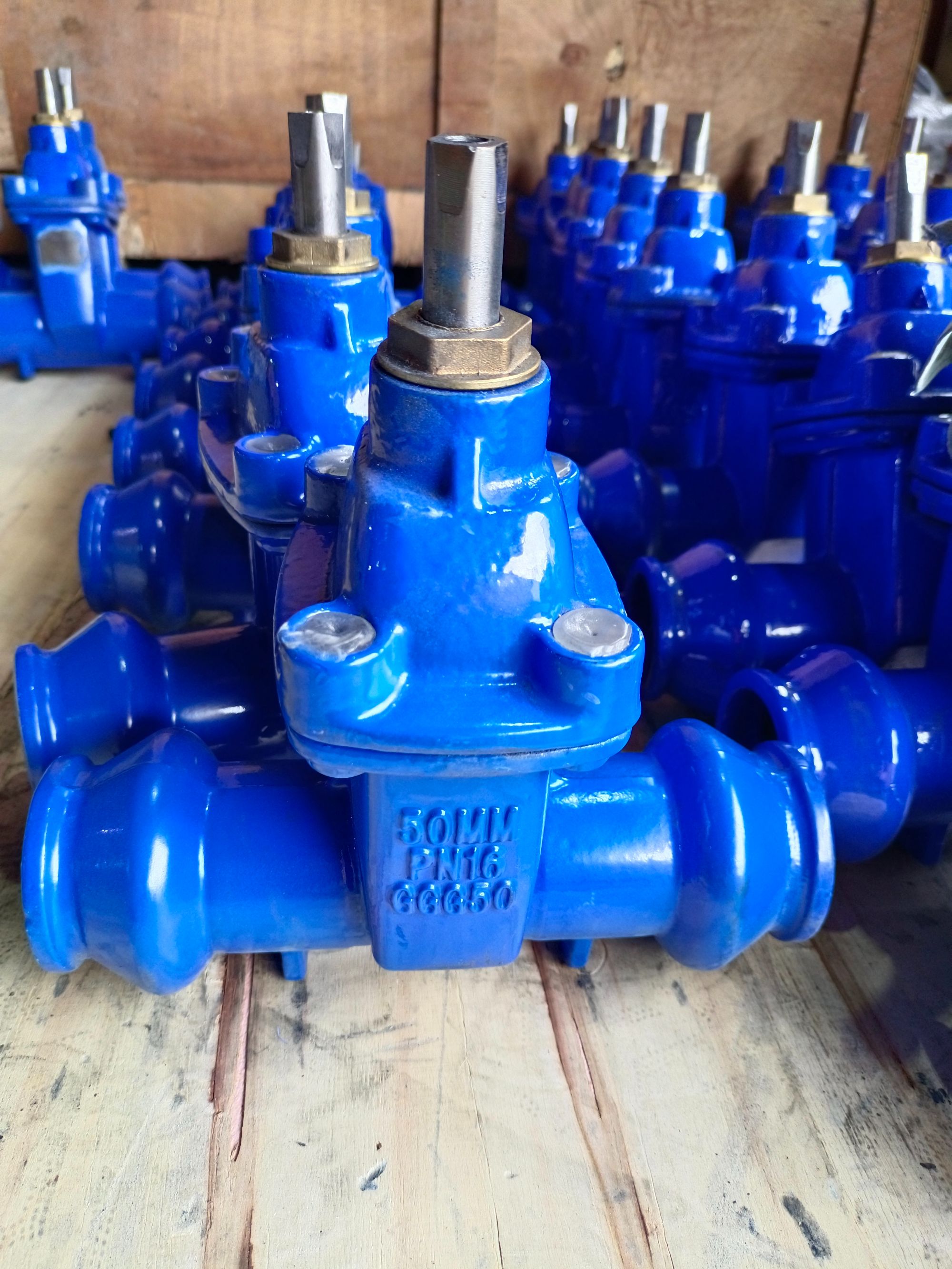 DIN3352 F5 Double socket gate valve