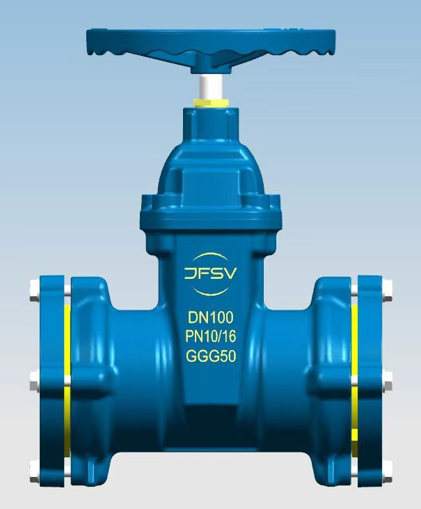 DIN3352 F5 Double socket gate valve