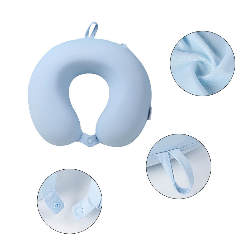 Wholesale Cool-touch U-shaped Memory Foam Airplane Pillow Travel Portable Office Nap Pillow