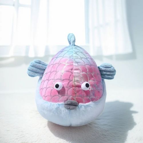 Wholesale Customization Colorful Chubby Fish and Shark Pet Toys with Crinkle Paper and Squeaker