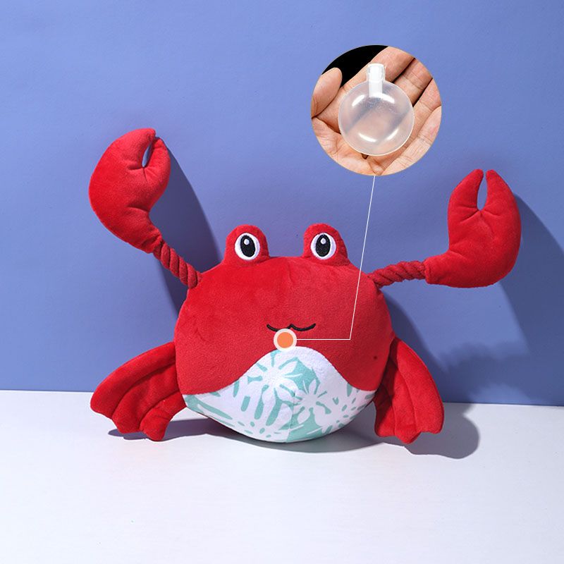 Flying Bear Custom Crab Seahorse Pet Chew Toy Interactive Squeaky Dog Play