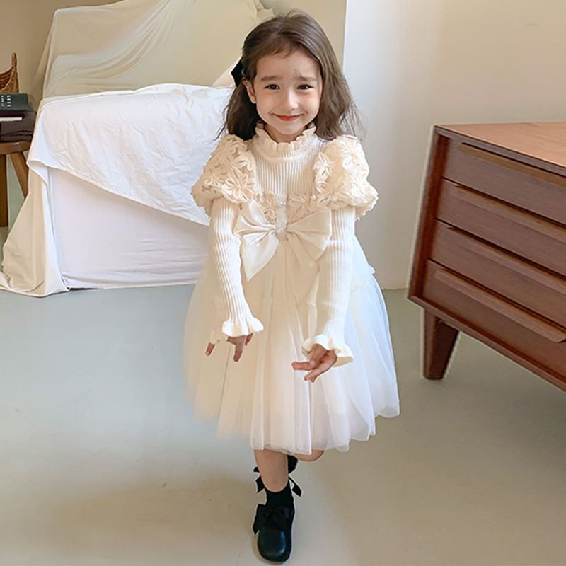 OEM Fashion Toddler Girls Dressed Princess Clothes Birthday Party Wedding Children for Kids Full Long Sleeve Embroidery Print