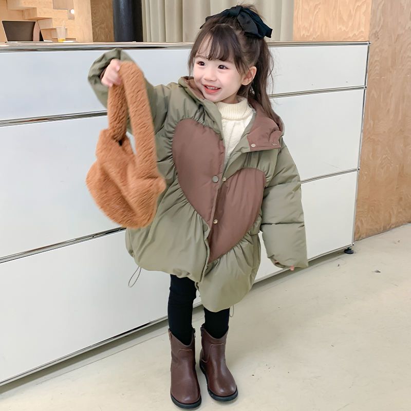 OEM 2023 High-end Children's Goose Down Coat Brand YOUTAO Zipper Down Jacket Kids 90% Goose Down Jacket Fashion Solid Girls 6005