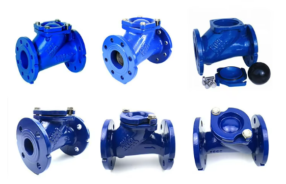 Rolling ball check valve