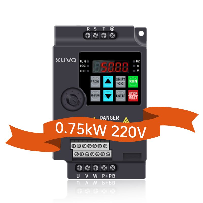 vfd drive 0.75kw frequency converter 220v 50hz 60hz AC motor speed control inverter-Kuvo