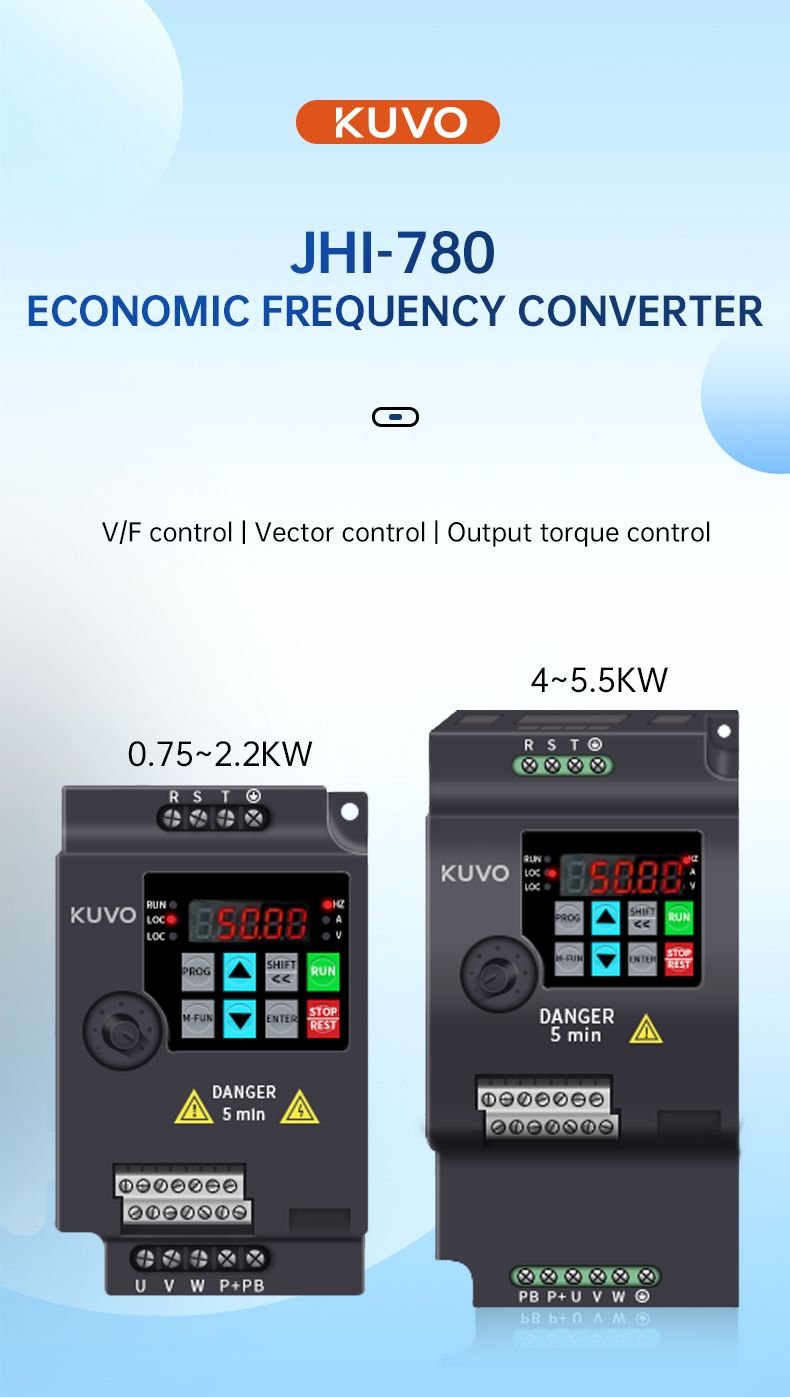 vfd drive 0.75kw frequency converter 220v 50hz 60hz AC motor speed control inverter-Kuvo