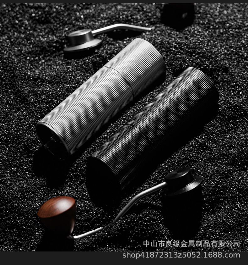 Adjustable Coffee Accessories Foldable Alloy Body Portable Hand Manual Conical Burr Coffee Bean Grinder Coffee Machine