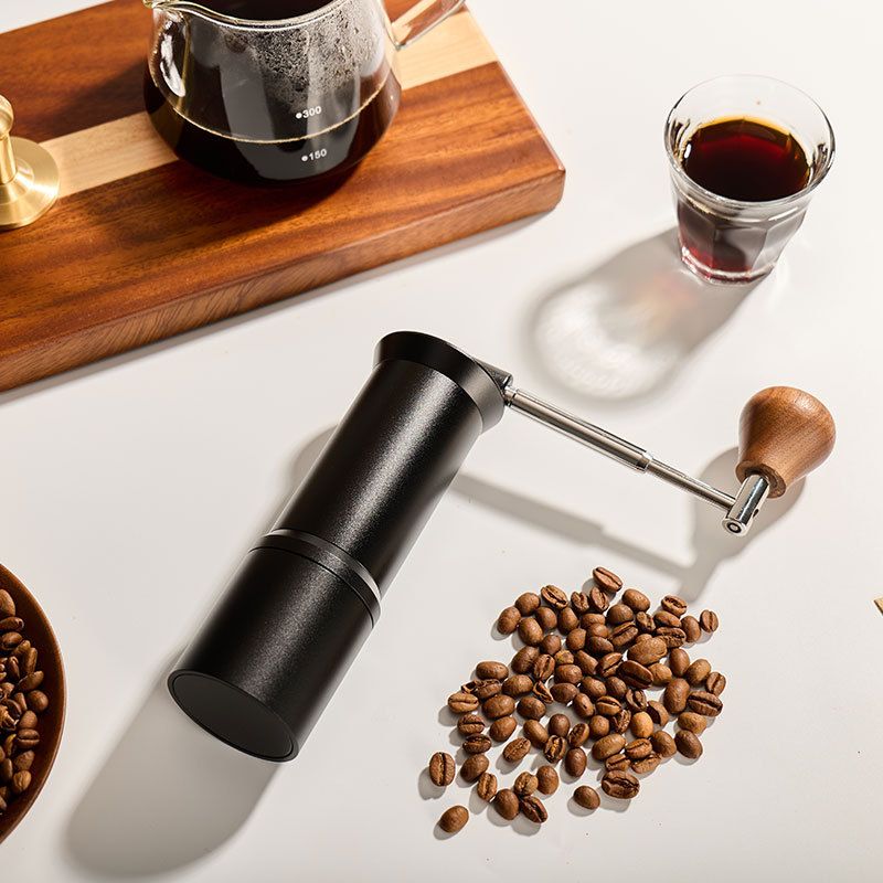 Portable Coffee Hand Grinder Coffee Mill Burr 6 Coarseness Setting Manual Coffee Bean Grinders