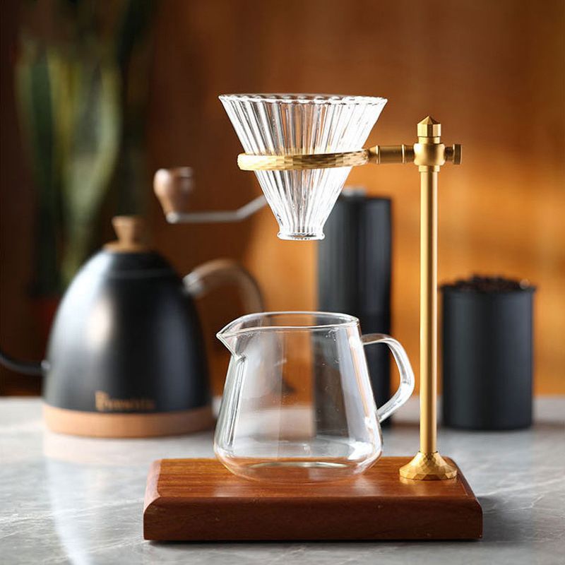 Portable Manual Pour Over Coffee Grinder With Stainless Steel Body