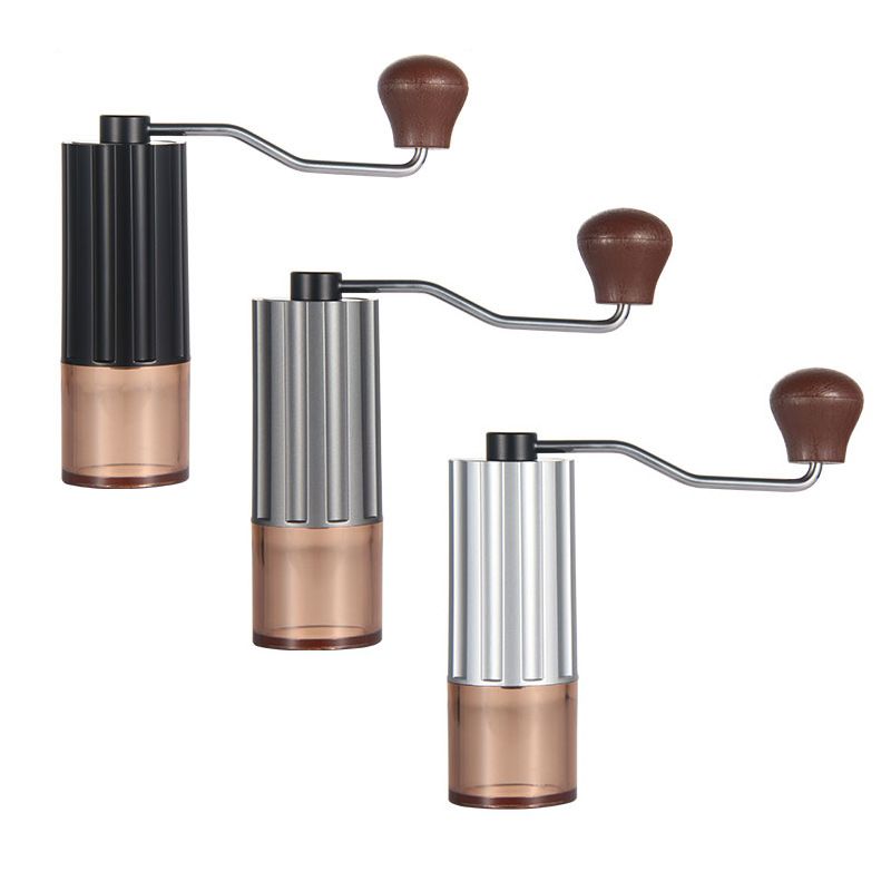 Wholesale Household Portable Steel Burr Manual Coffee Bean Grinder Aluminum Alloy Coffee Grinder