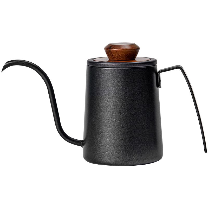 Long Small Fine Stainless Steel Coffee Maker Pour Over Drip Coffee Pot Gooseneck Tea Coffee Kettle with Lid