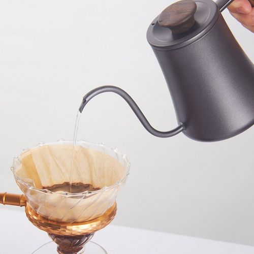 High quality New Design Stainless Steel Gooseneck Pot Pour Over Drip Coffee Kettle 600ml Gooseneck Kettle